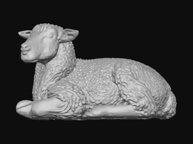 3D model for sheep laying