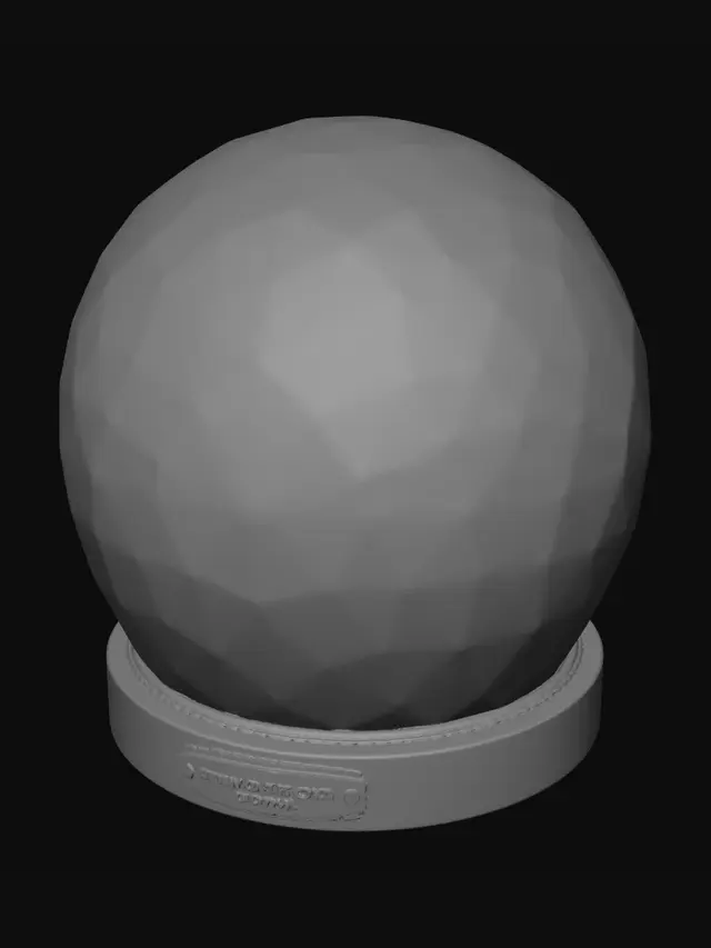 3D model for create a diorama of a bunny sleeping on the moon