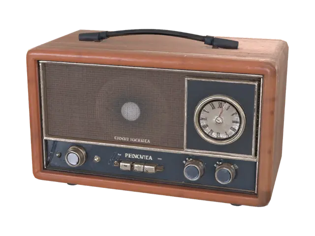 Modello 3D Create a realistic 3D vintage tabletop radio for an abandoned haunted house. The radio…, generato dall’IA