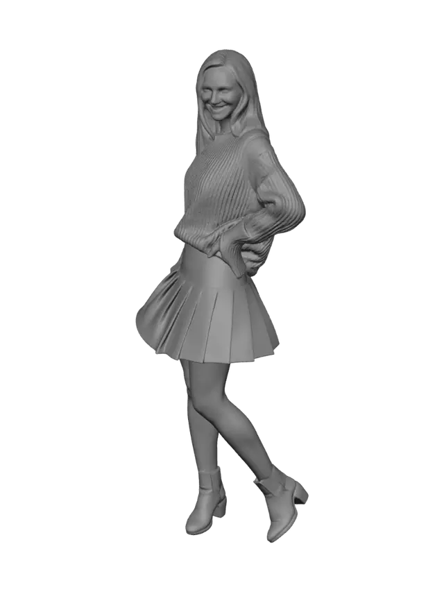 3D model for Cozy Plaid Portrait