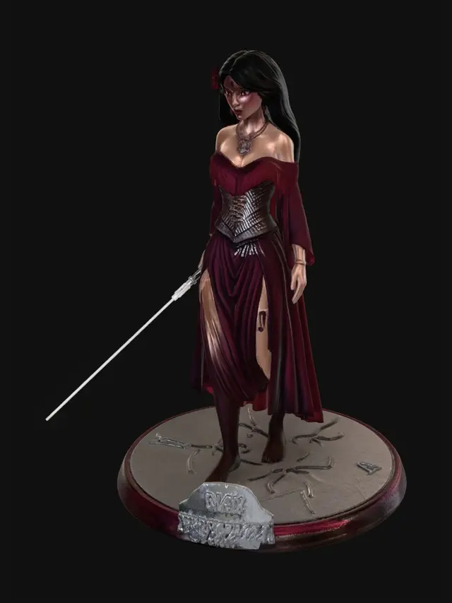 3D model for Crimson Saber in Neon City
