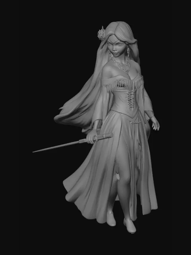 3D model for Crimson Saber in Neon City