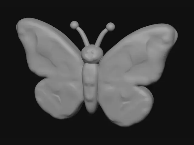 3D model for Golden Butterfly