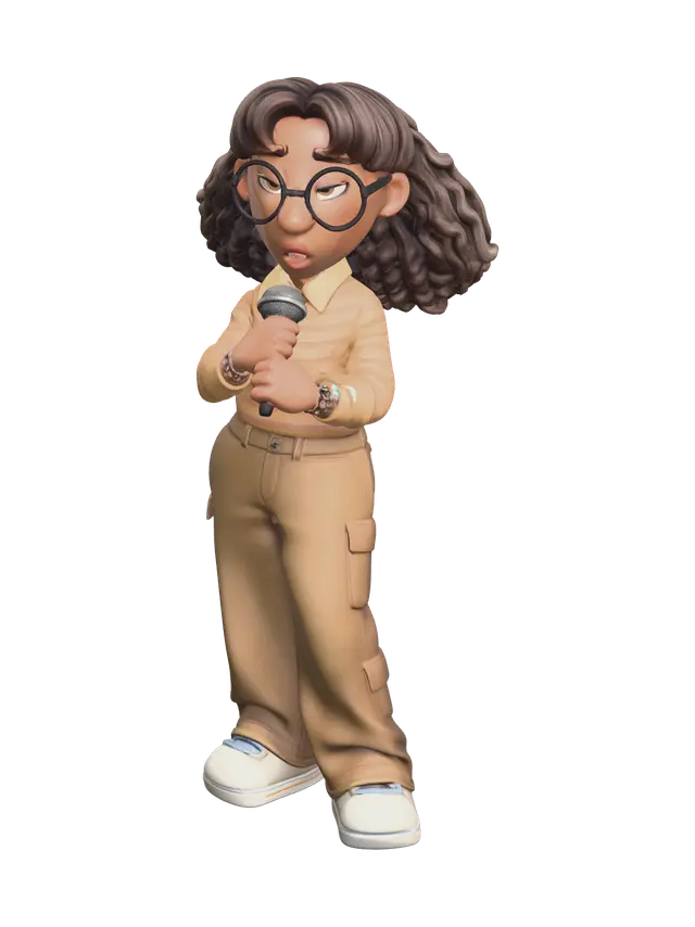 Modello 3D Weathered Turning Red Priya, generato dall’IA