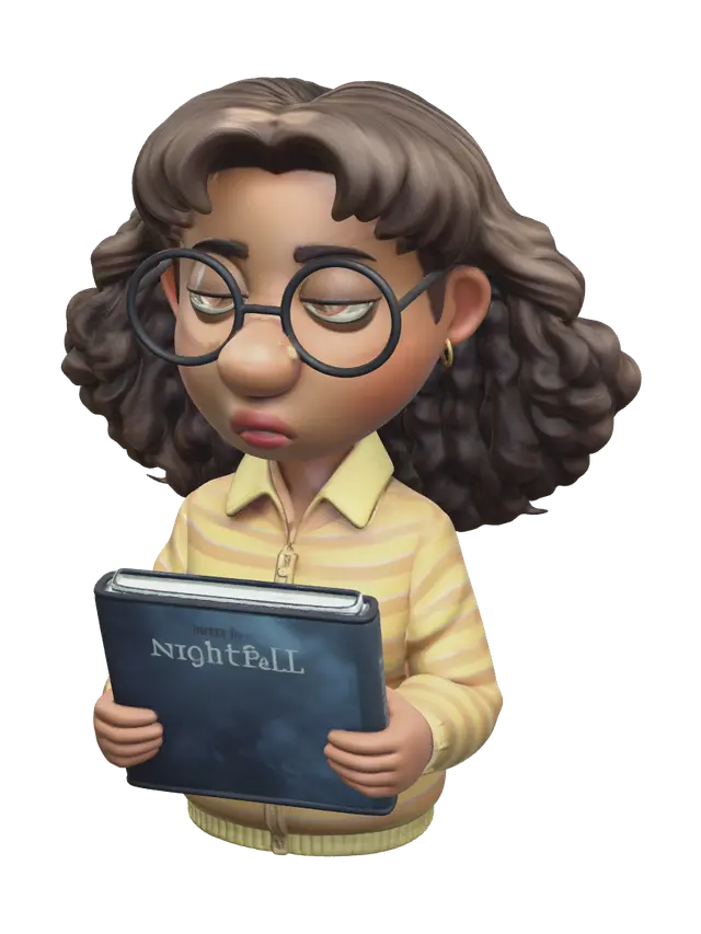 Modello 3D Stylized Turning Red Priya, generato dall’IA