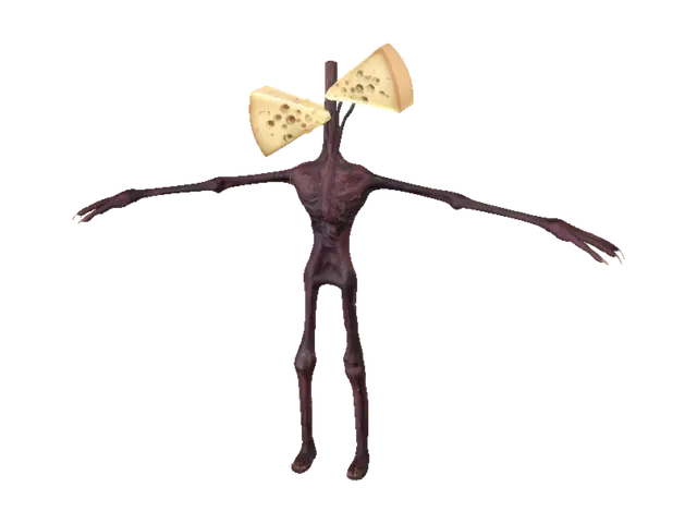 Cheese Windmill on a Skeleton 3D model, vytvořený pomocí AI