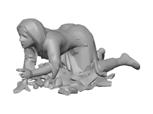 3D model for Hellscape Lost Soul Statue
