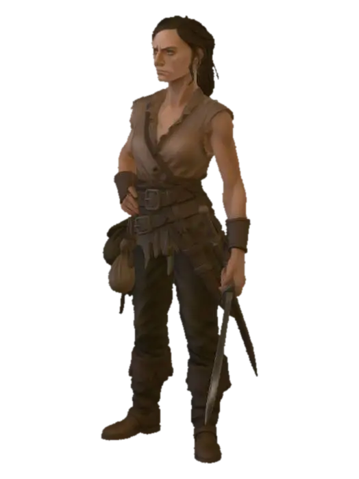 Salty Sailor Woman - Seafaring 3D model, vytvořený pomocí AI