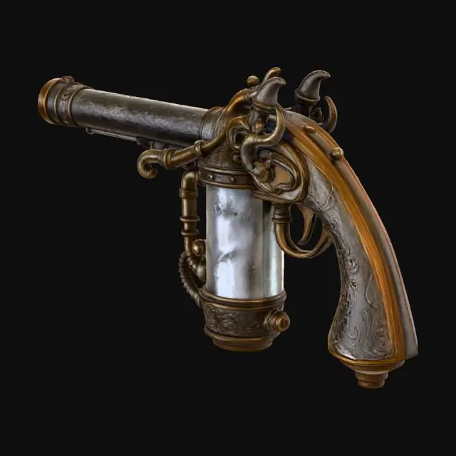 3D model for Steam Imp Powered Flintlock #thanksgiving#