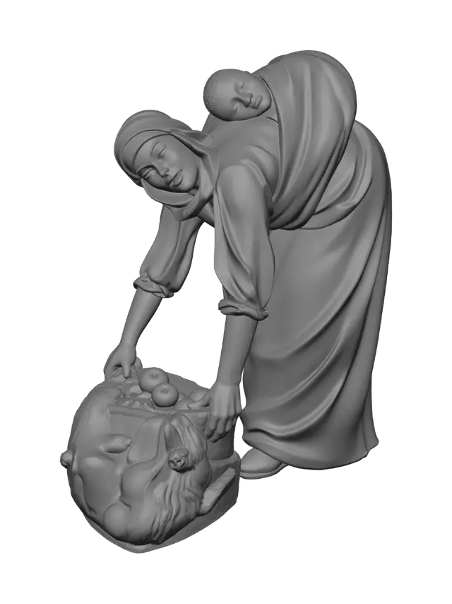 3D model for Mother and Child at the Market