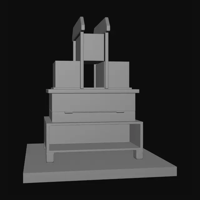 3D model for Balanced Blocks on a Pedestal