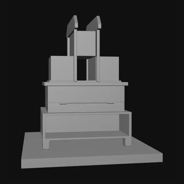 3D model for Balanced Blocks on a Pedestal