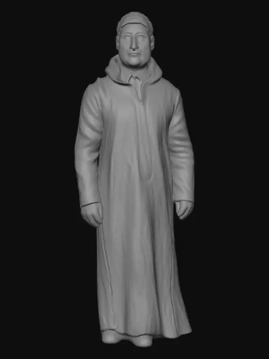 3D model for White Thobe Portrait