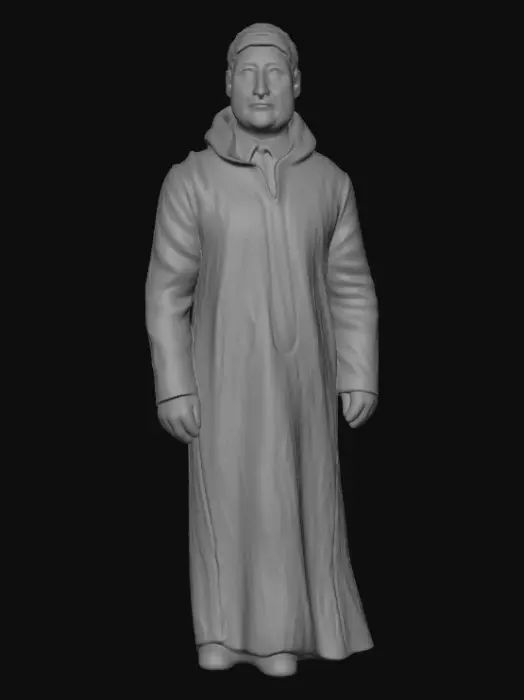 3D model for White Thobe Portrait