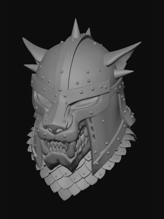 3D model for Ironwolf Warhelm