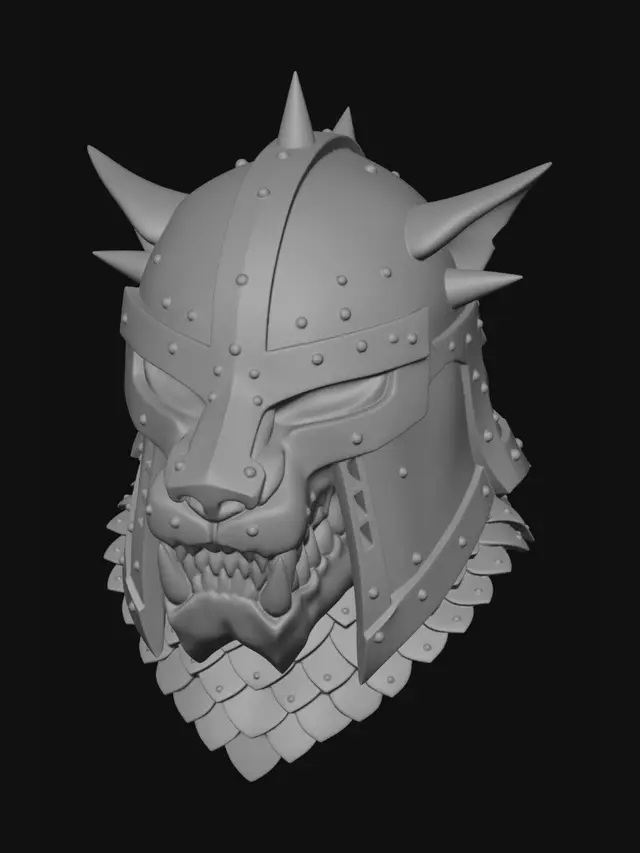 3D model for Ironwolf Warhelm