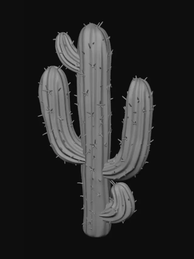 3D model for Scarlet Desert Cactus