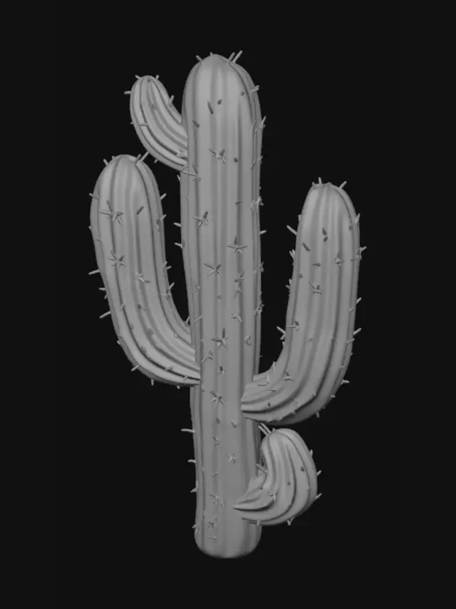 3D model for Scarlet Desert Cactus