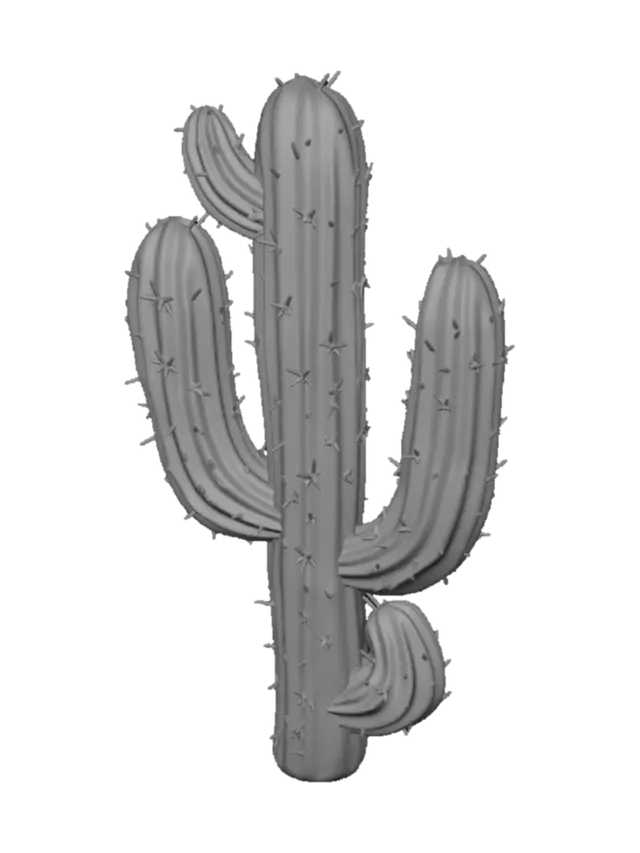 3D model for Scarlet Desert Cactus