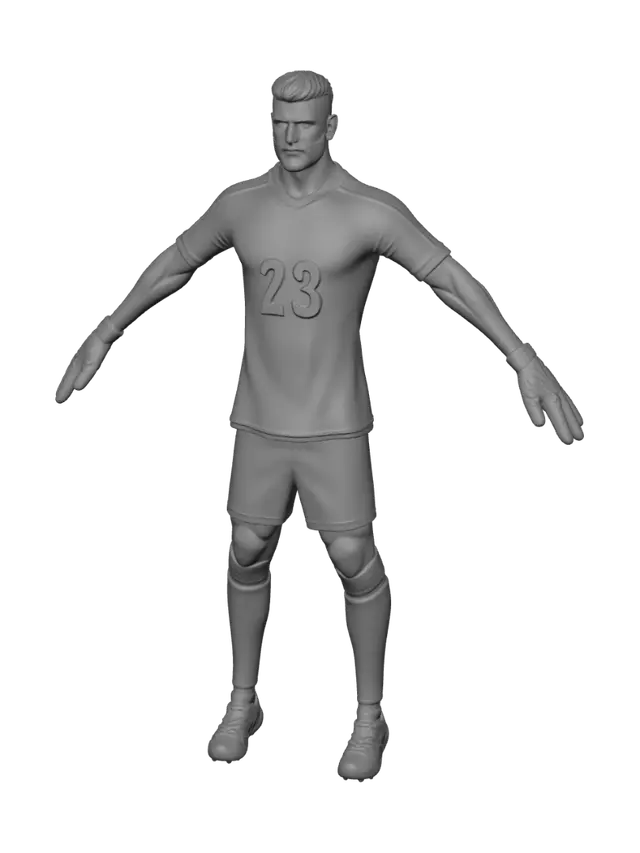 3D model for Germany Goalkeeper No. 23