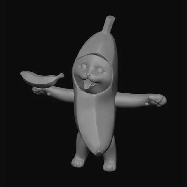 3D model for Banana Suit Kitten