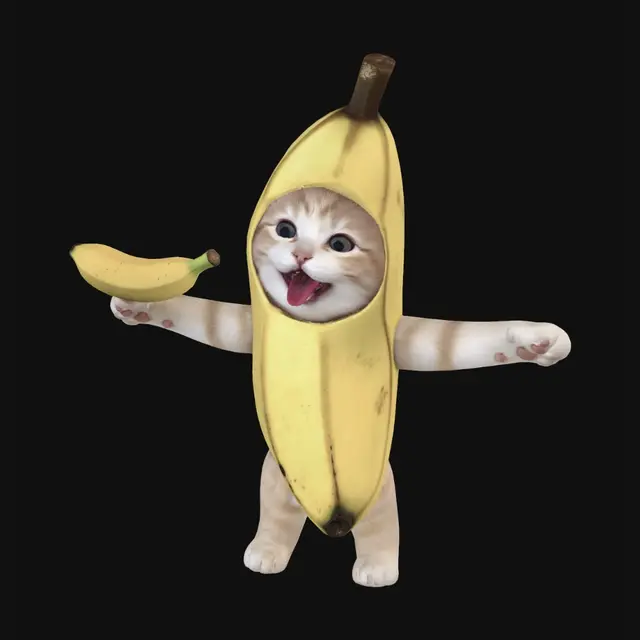 3D model for Banana Suit Kitten