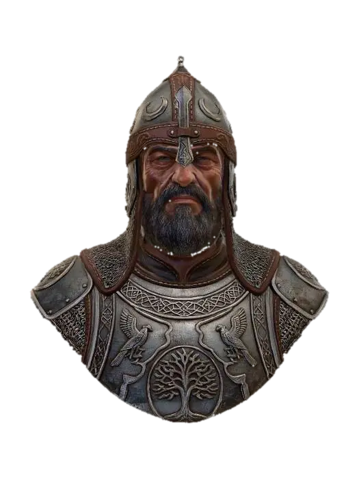 Bir Osmanlı komutanı oluşturmek istiyorum. tam boy olacak.Karakterin sadece… - Coatofarms 3D model, vytvořený pomocí AI