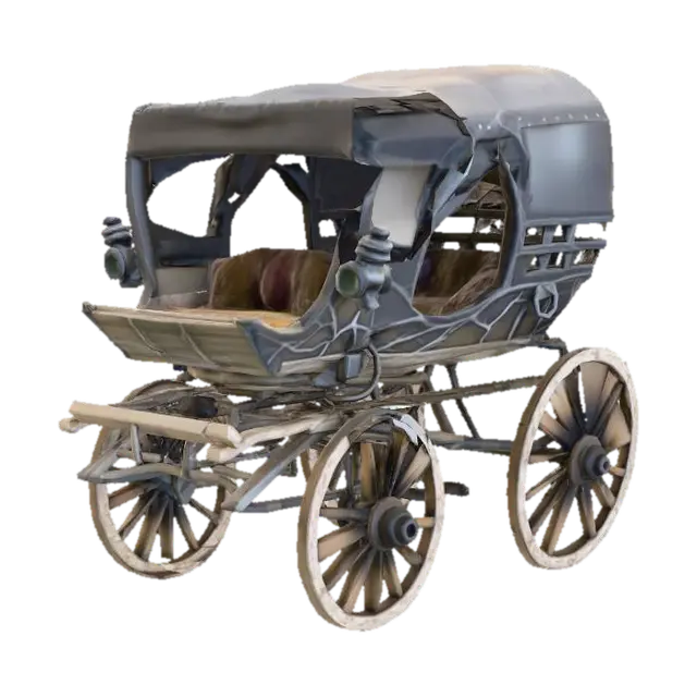 3D model for Vintage Carriage Display