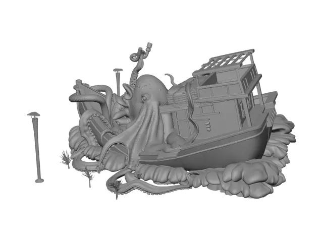 3D model for Kraken on the Pirate Ship