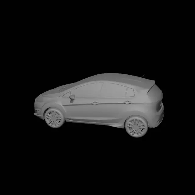 3D model for um modelo realista e detalhado de um: Ford Fiesta 2016