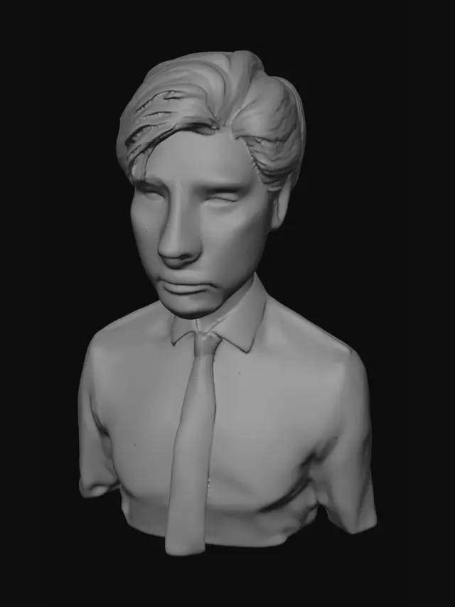 3D model for Blue Tie Portrait