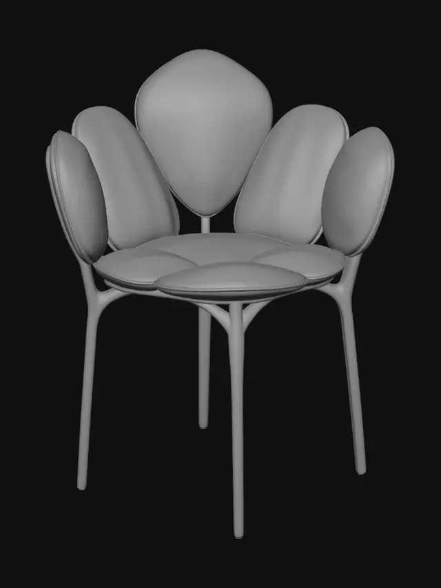 3D model for Petal Chair