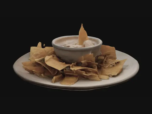 3D model for Creamy Dip with Tortilla Chips