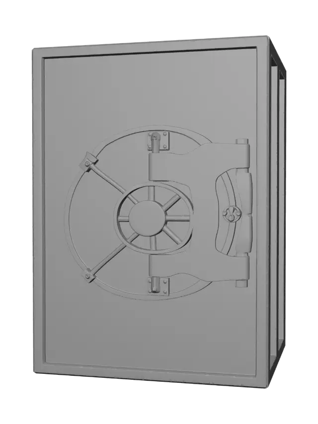 3D model for Steel Vault Door