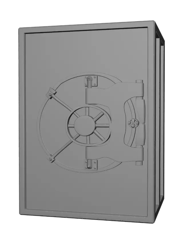 3D model for Steel Vault Door