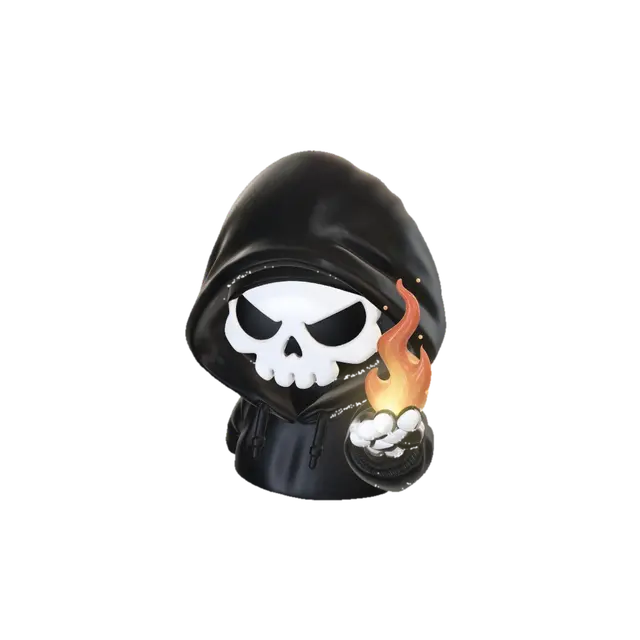 3D model for Hooded Flame Skull