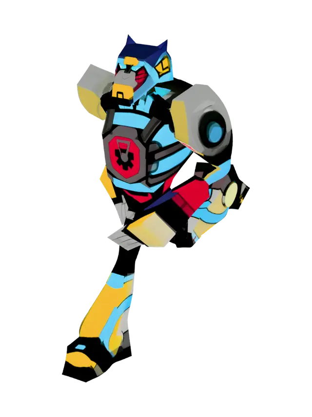 3D model for Golden Autobot