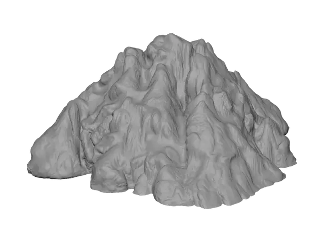 3D model for Emerald Peak Island