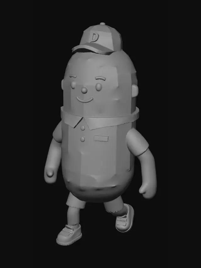 3D model for Blue Delivery Man