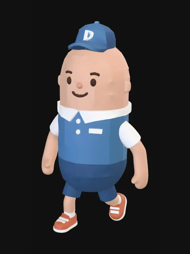 3D model for Blue Delivery Man