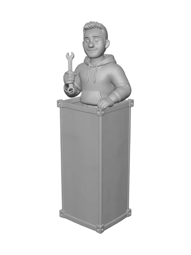 3D model for Toolbox Technician