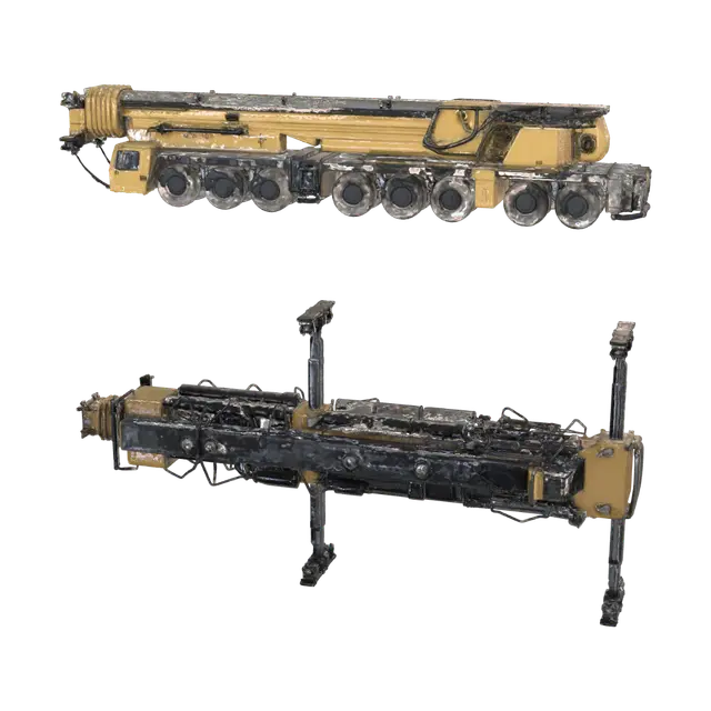 3D model for Truck-Mounted Mobile Crane Blueprint