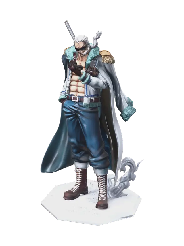 Stylized Smoker One Piece - Hobby 3D model, vytvořený pomocí AI