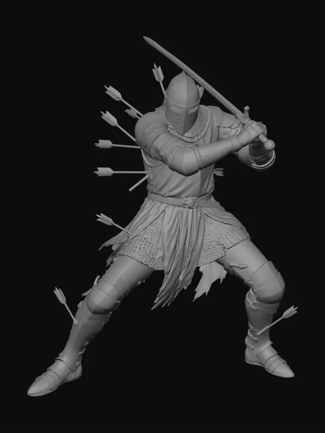 3D model for Arrow-Scarred Knight