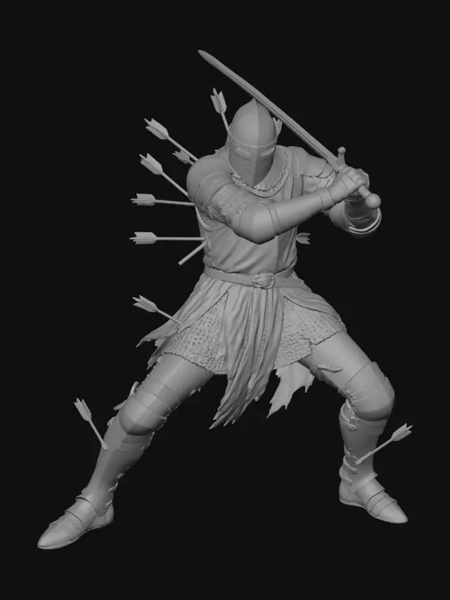 3D model for Arrow-Scarred Knight