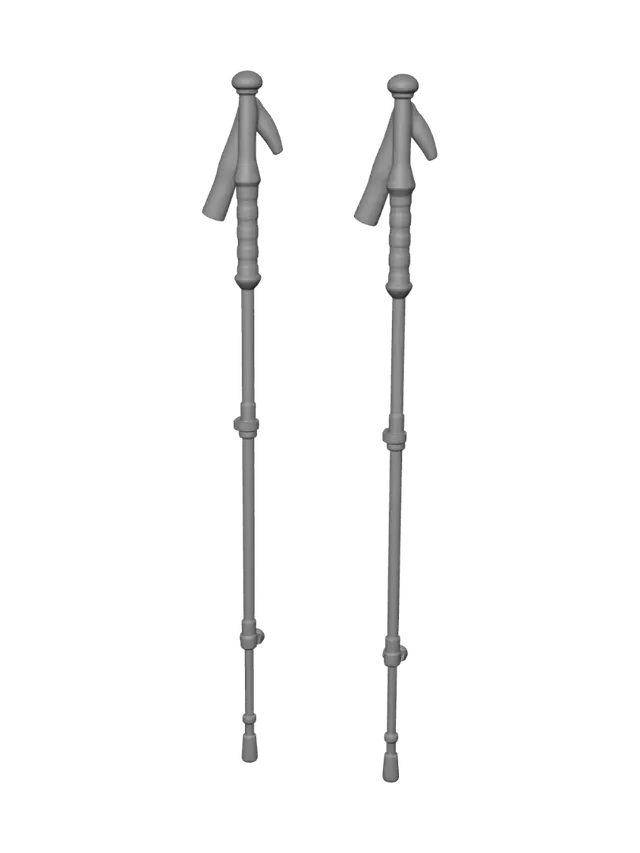 3D model for Adjustable trekking poles
