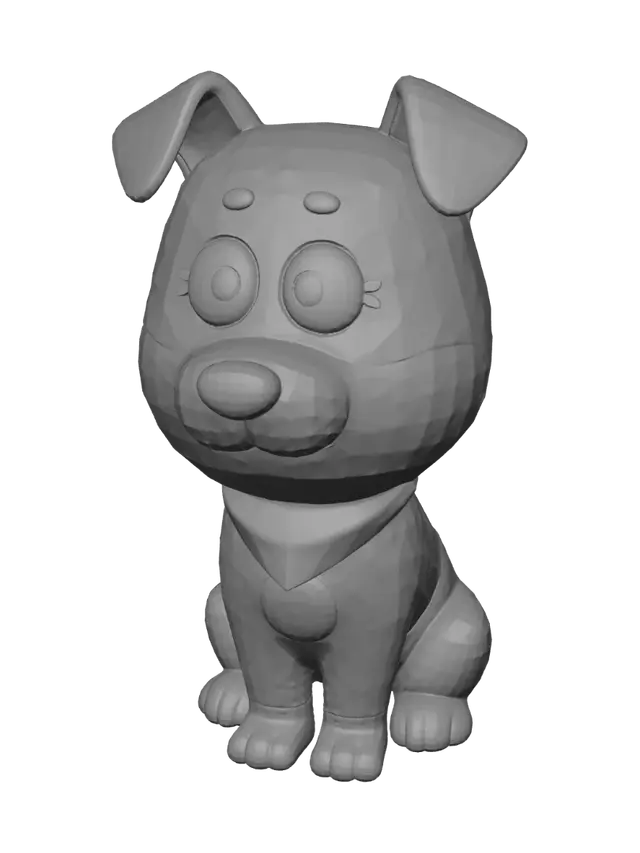3D model for Pink Bandana Pup