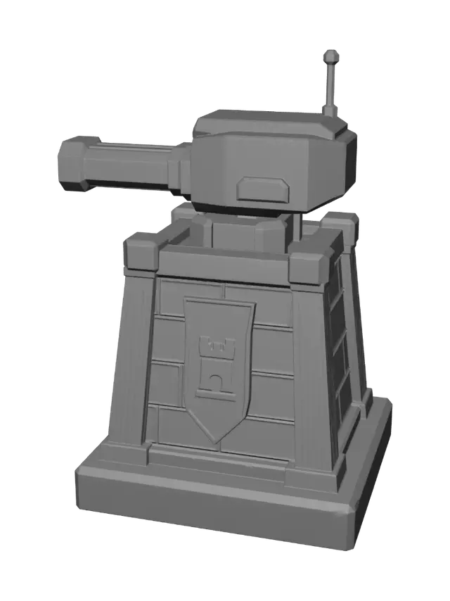 3D model for Azure Defense Turret