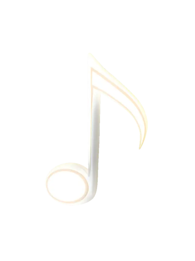 Golden Note 3D-model, gegenereerd door AI