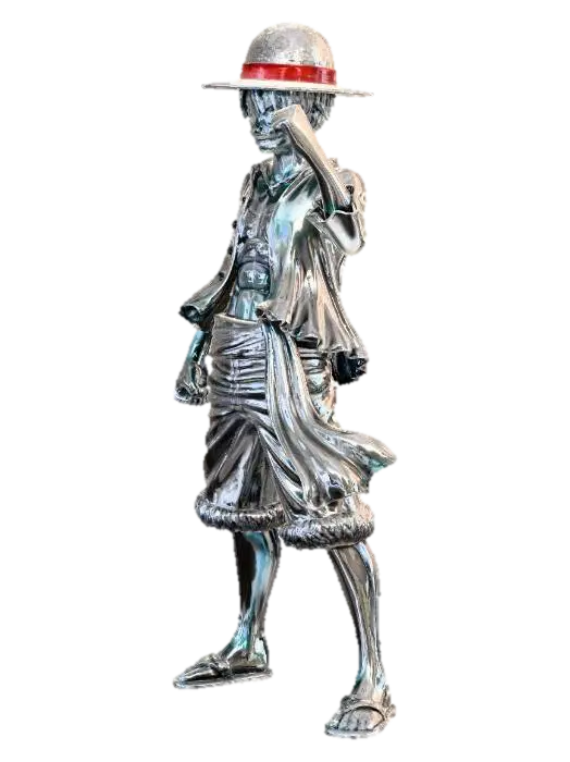 Straw Hat Hero - Luffy 3D model, vytvořený pomocí AI